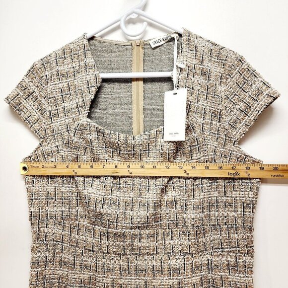 Grace Karin Womens Tweed Cap Sleeve Sheath Dress Back Zipper & Lining size XL - Picture 9 of 11